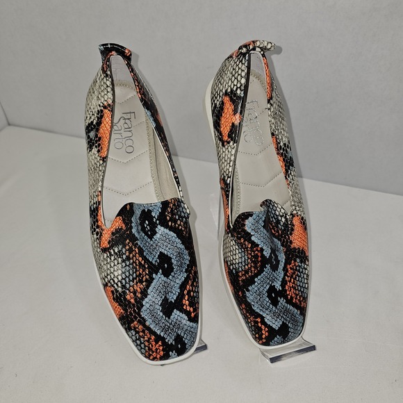 Franco Sarto Shoes - NEW FRANCO‎ SARTO S-6.5 Boston Blue Orange Gray Blk Snake Sneaker Loafers NWOB